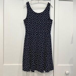 DIVIDED BY H&M Women’s Tank Top Flare Polka Dot Mini Dress Sz(12)(Buy Now Only)
